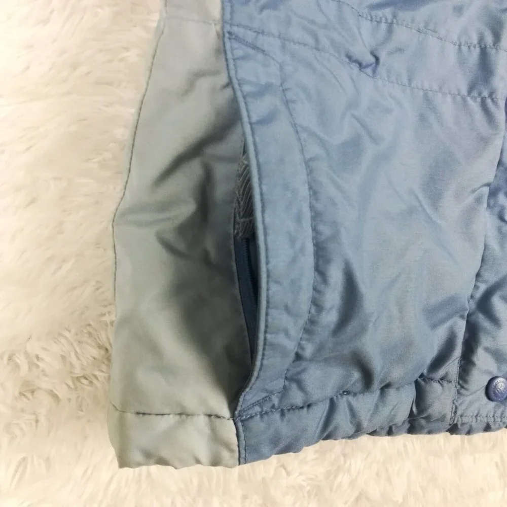 Columbia Girls Jacket‎ Insulated Blue Full Zip Pockets Youth 7/8